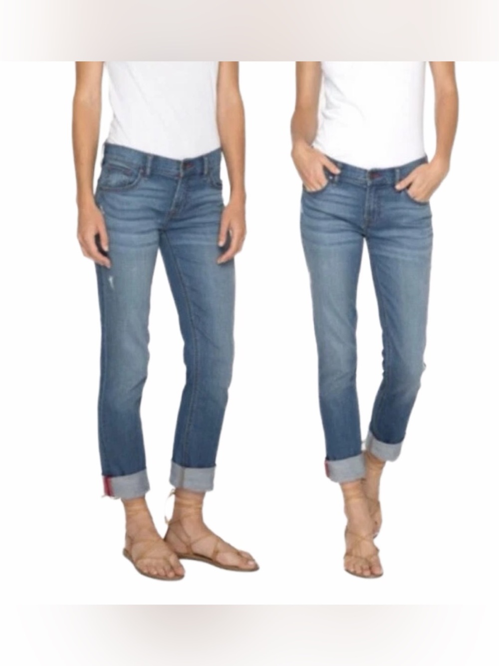 JOHNNY WAS Relaxed Fit Boyfriend Jeans Blue Womens Size 30 Boho Festival Western